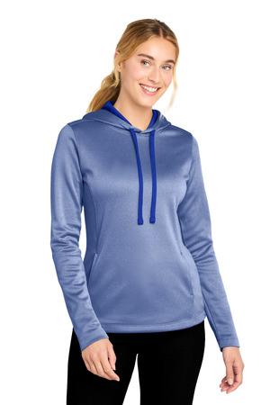 Sport-Tek  Women's PosiCharge  Sport-Wick  Heather Fleece Hooded Pullover. LST264