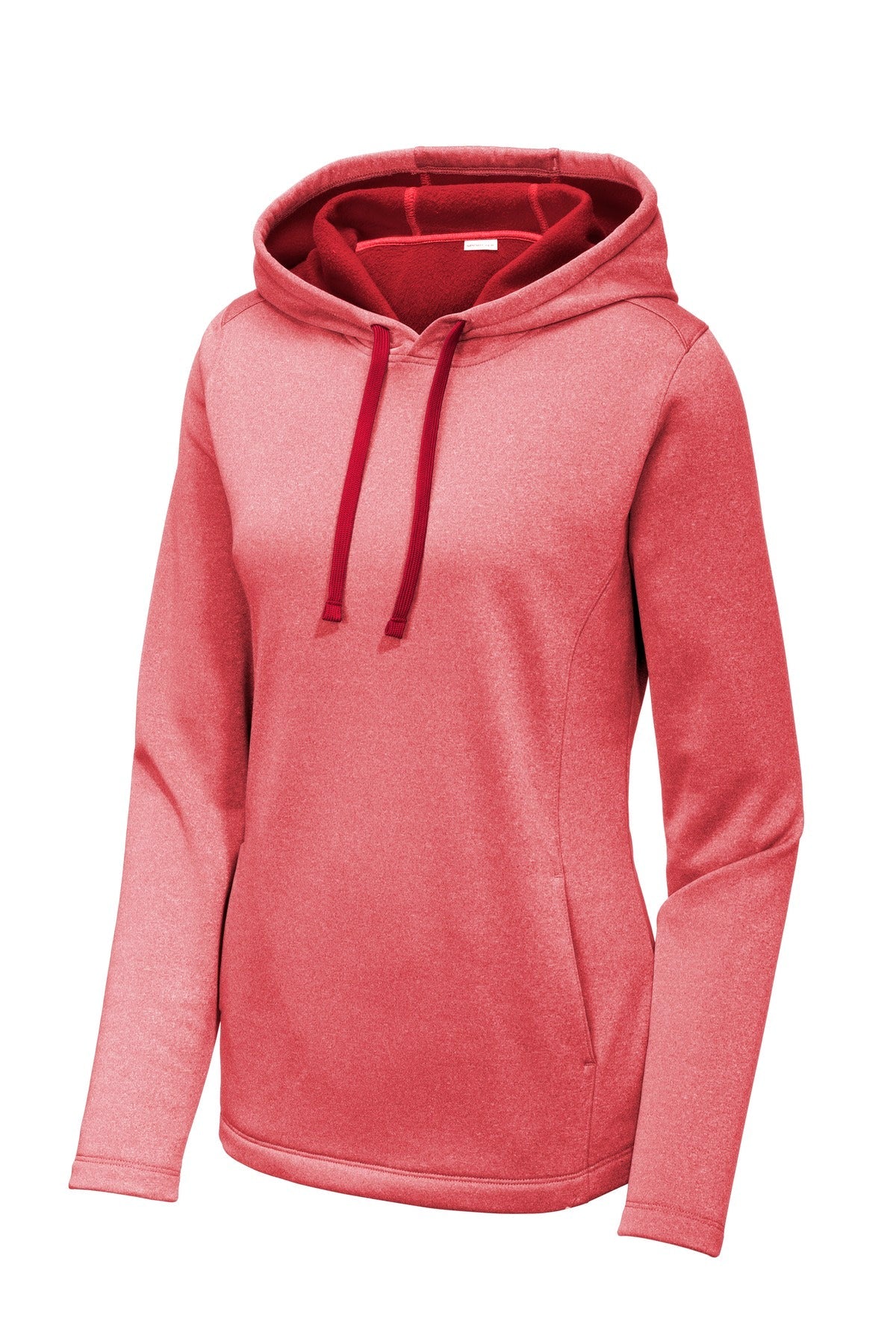 Sport-Tek  Women's PosiCharge  Sport-Wick  Heather Fleece Hooded Pullover. LST264