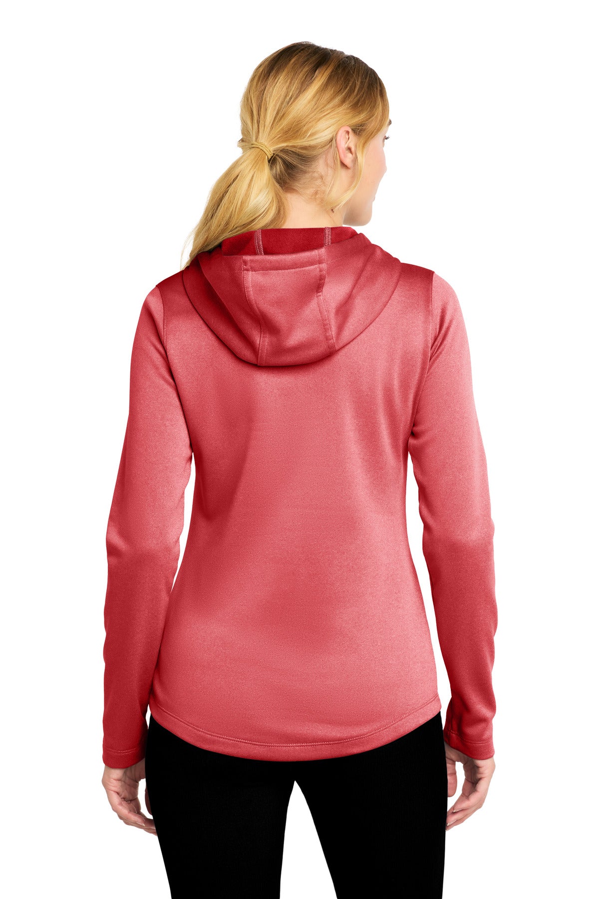 Sport-Tek  Women's PosiCharge  Sport-Wick  Heather Fleece Hooded Pullover. LST264