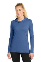 Sport-Tek Women's PosiCharge  Tri-Blend Wicking Long Sleeve Hoodie LST406