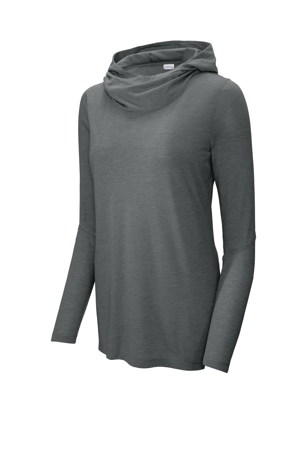 Sport-Tek Women's PosiCharge  Tri-Blend Wicking Long Sleeve Hoodie LST406