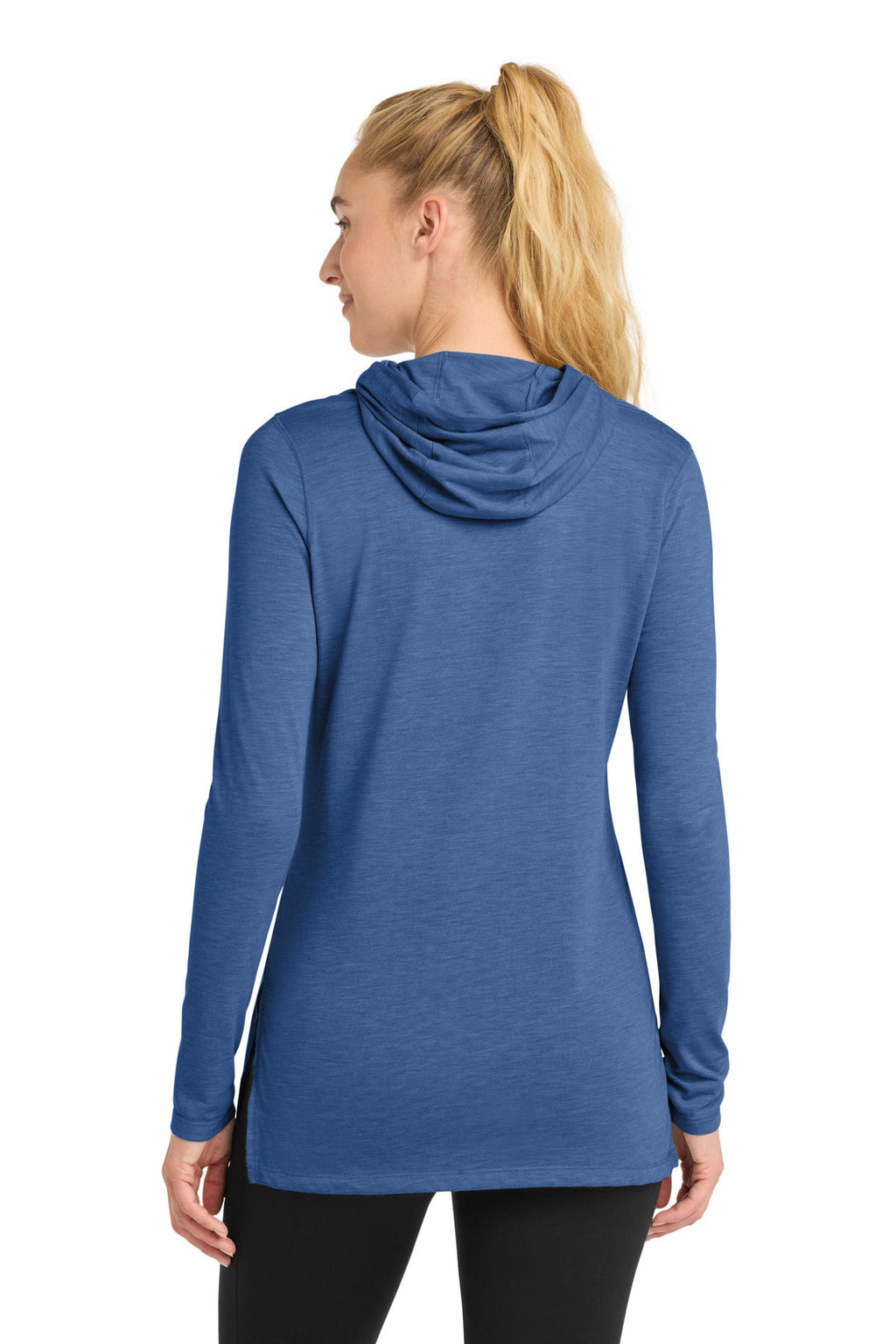 Sport-Tek Women's PosiCharge  Tri-Blend Wicking Long Sleeve Hoodie LST406