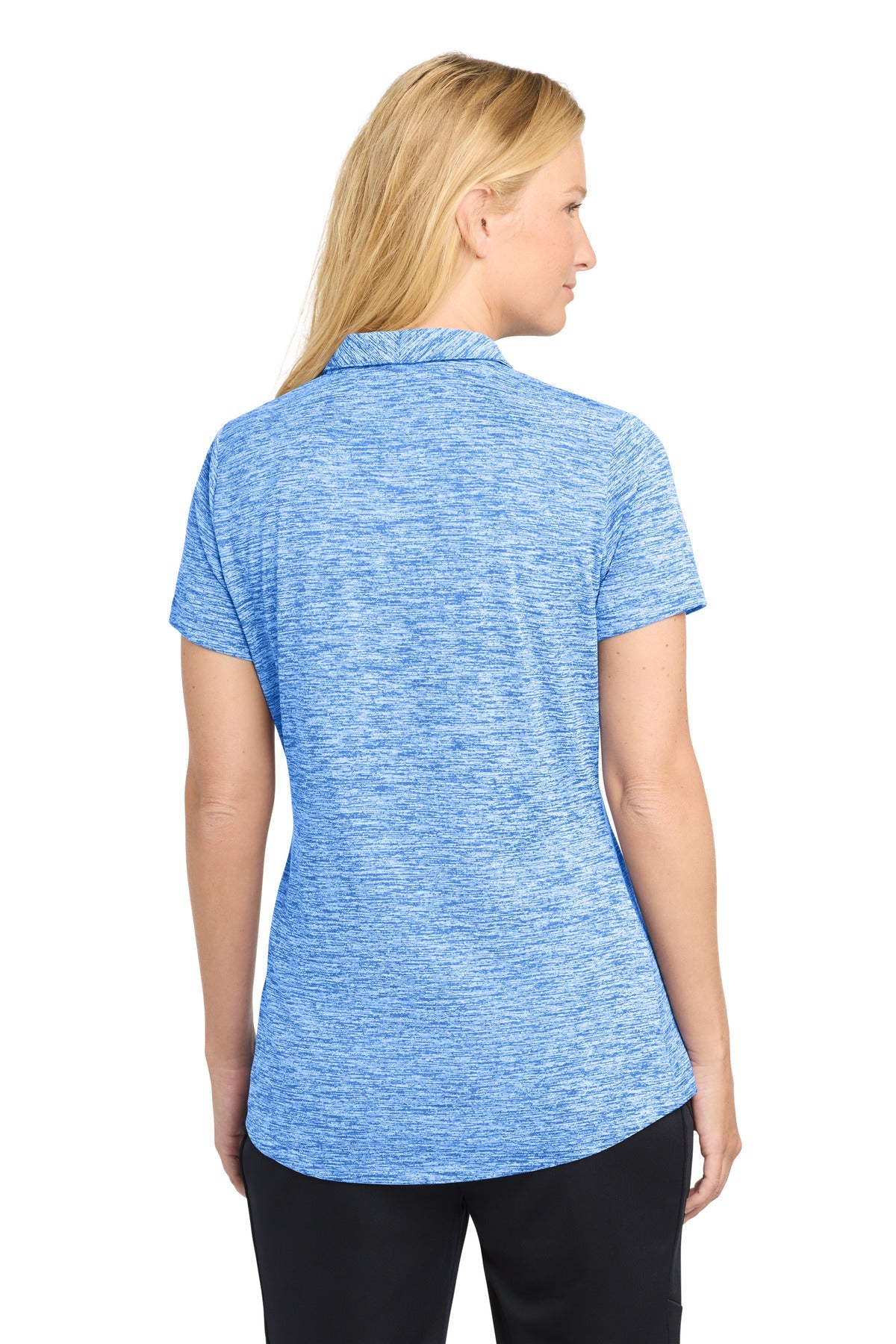 Sport-Tek  Women's PosiCharge  Electric Heather Polo. LST590