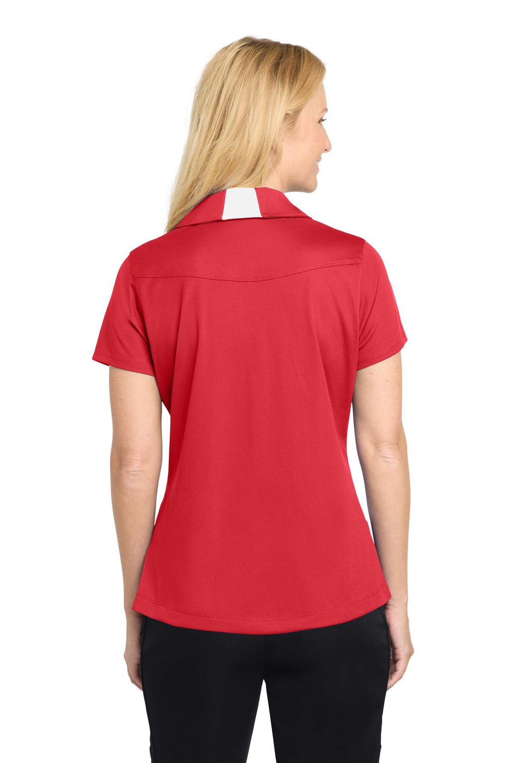 Sport-Tek Women's Side Blocked Micropique Sport-Wick Polo. LST655