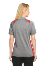 Sport-Tek Women's Heather Colorblock Contender Polo. LST665