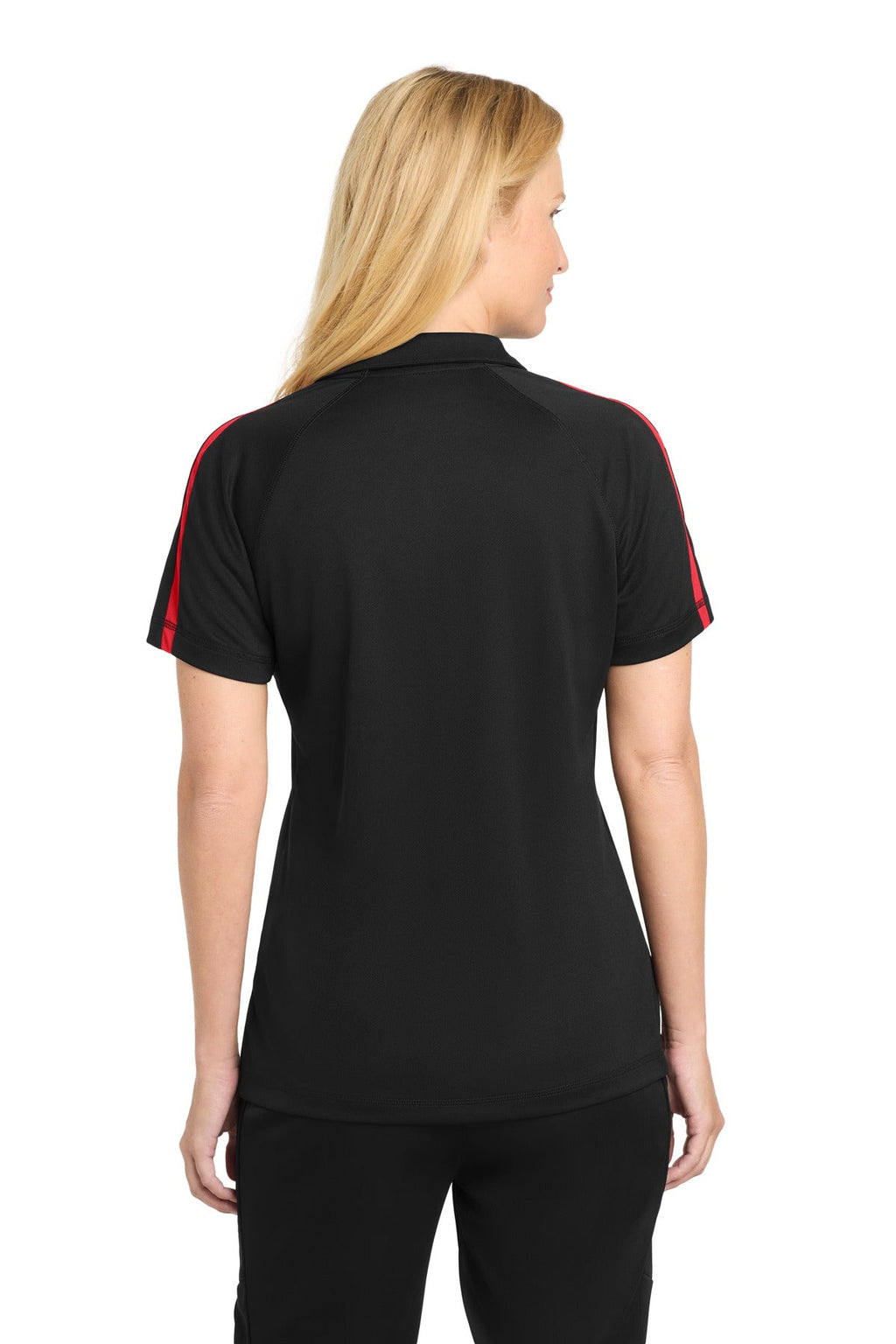 Sport-Tek Women's PosiCharge Micro-Mesh Colorblock Polo. LST685