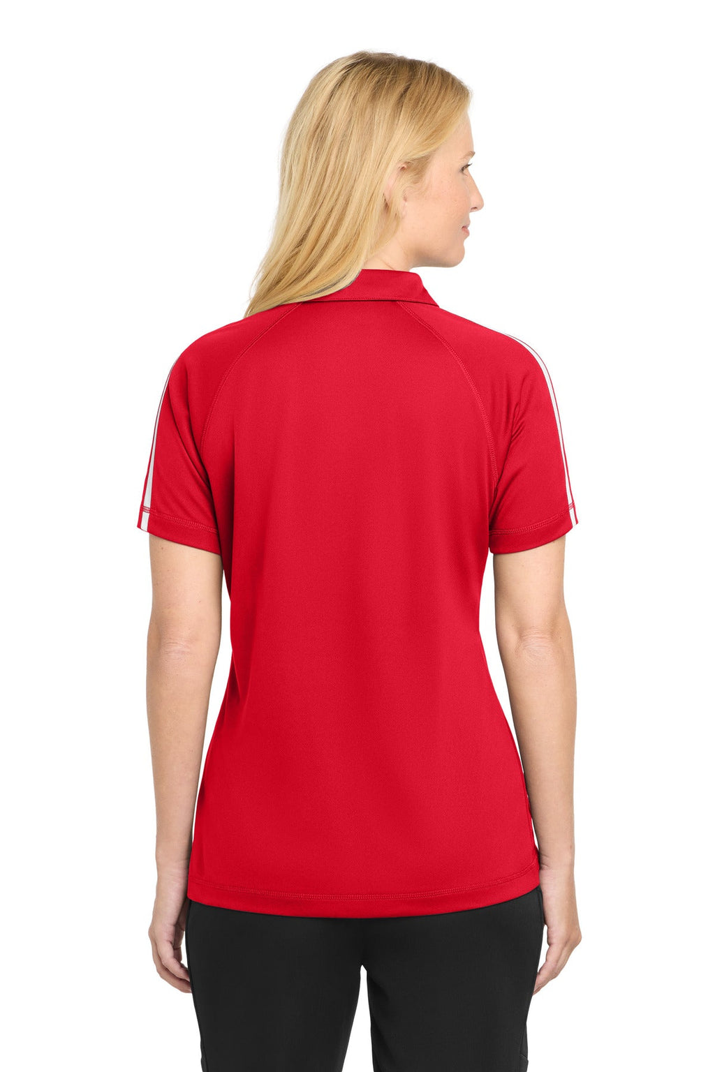 Sport-Tek Women's PosiCharge Micro-Mesh Colorblock Polo. LST685