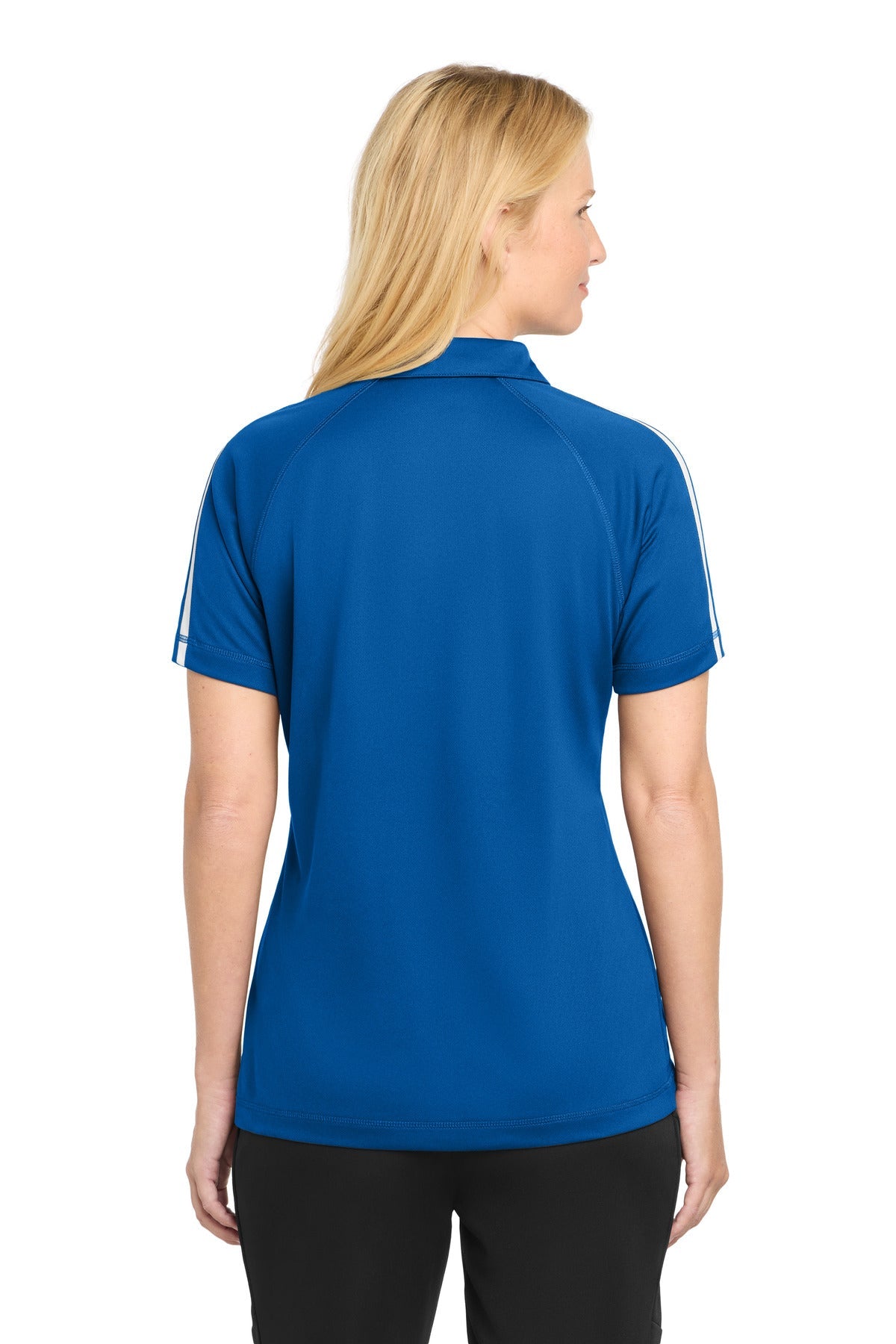 Sport-Tek Women's PosiCharge Micro-Mesh Colorblock Polo. LST685