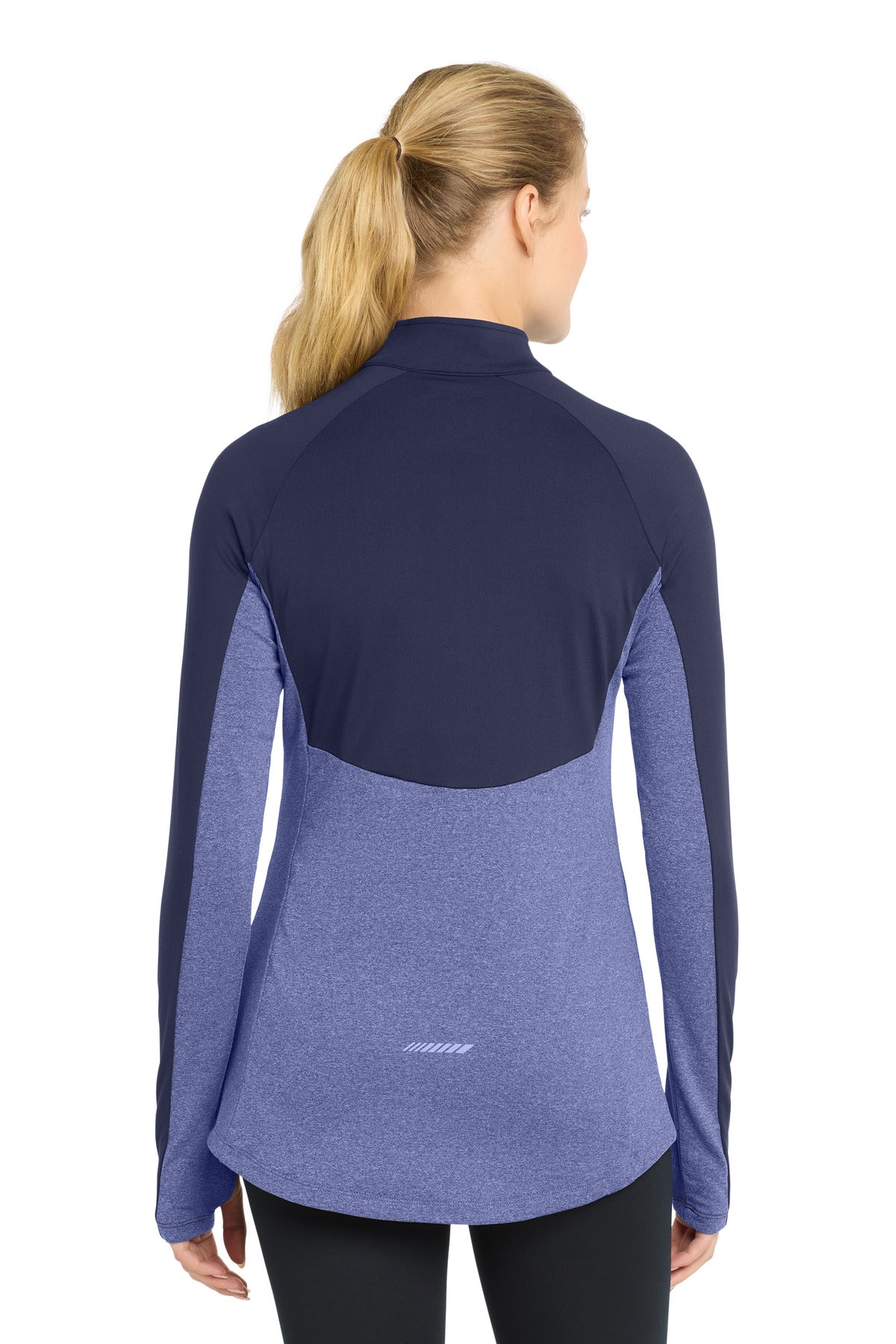 Sport-Tek Women's Sport-Wick Stretch Contrast 1/4-Zip Pullover. LST854