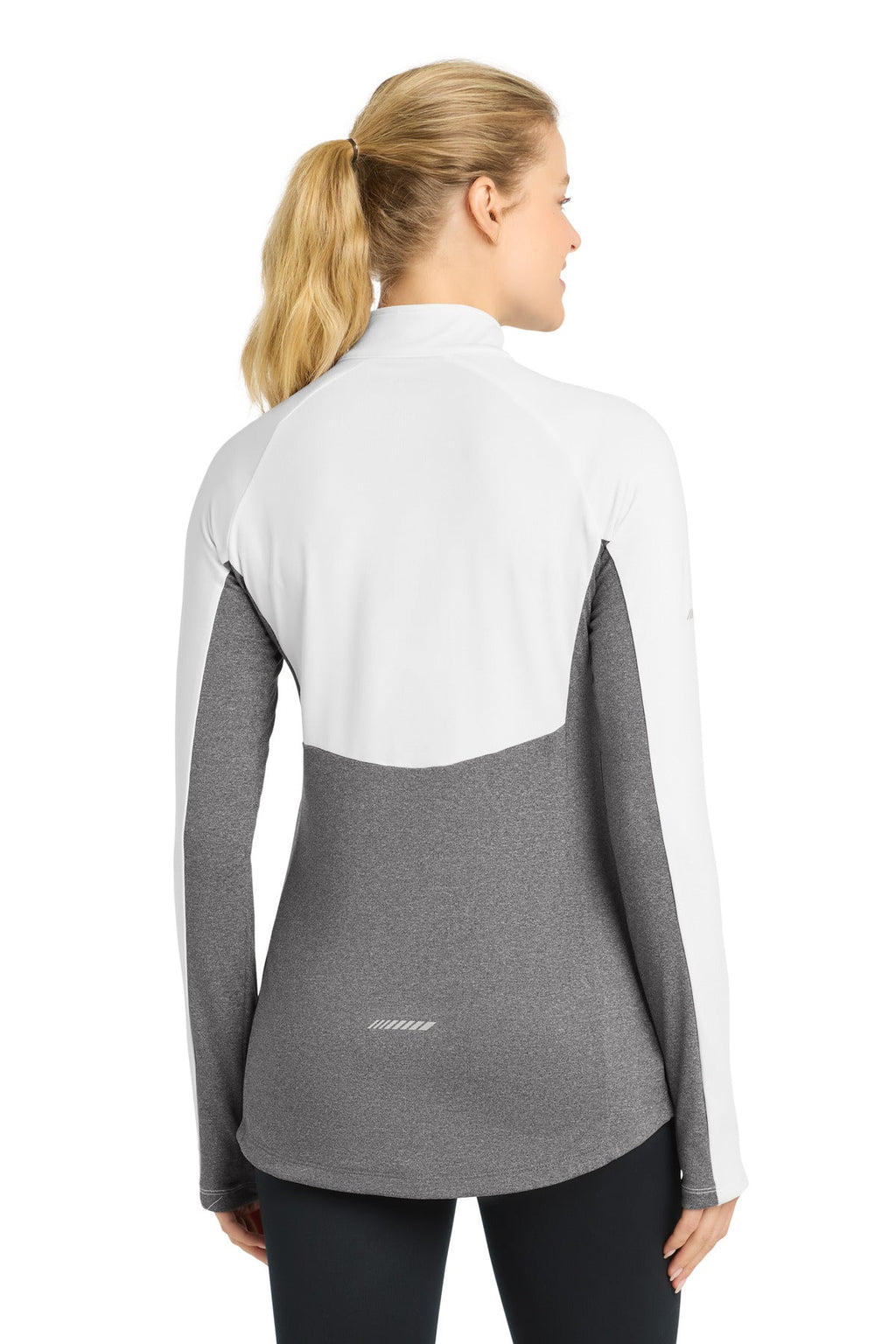 Sport-Tek Women's Sport-Wick Stretch Contrast 1/4-Zip Pullover. LST854