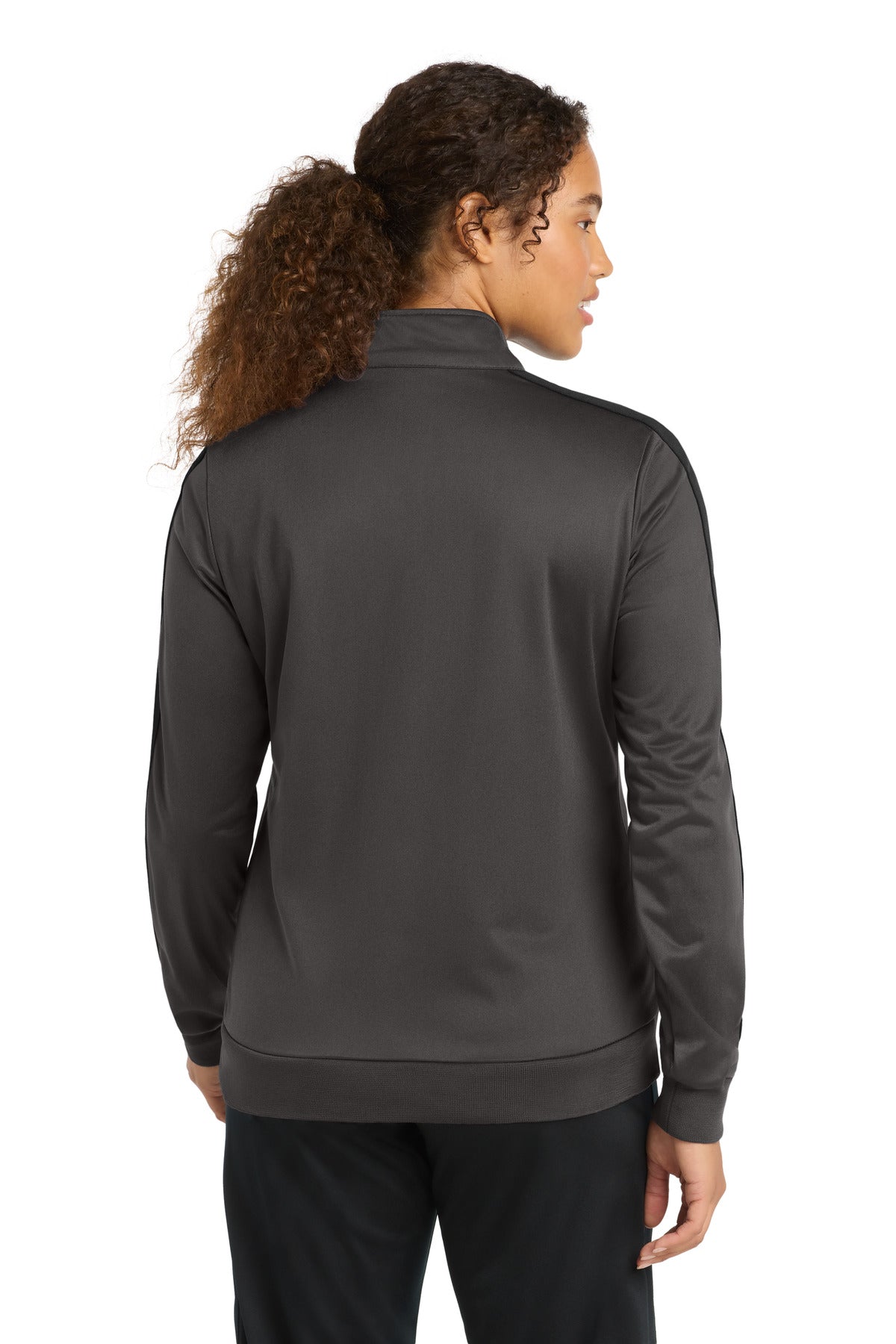 Sport-Tek  Ladies Tricot Sleeve Stripe Track Jacket. LST94