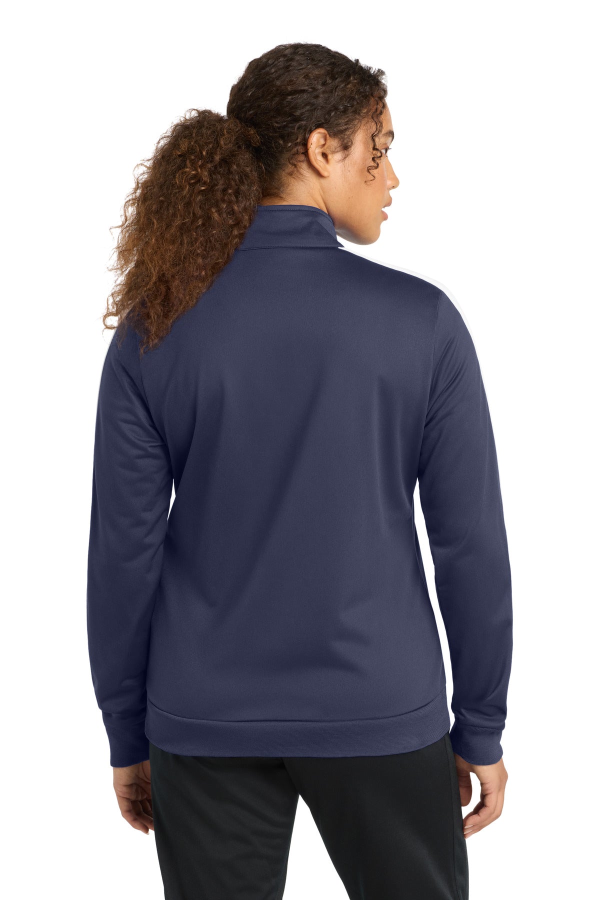 Sport-Tek  Ladies Tricot Sleeve Stripe Track Jacket. LST94