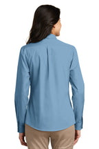 Port Authority Women's Long Sleeve Carefree Poplin Shirt. LW100