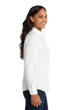 Port Authority Women's Long Sleeve Carefree Poplin Shirt. LW100