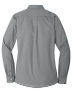 Port Authority Women's Long Sleeve Carefree Poplin Shirt. LW100