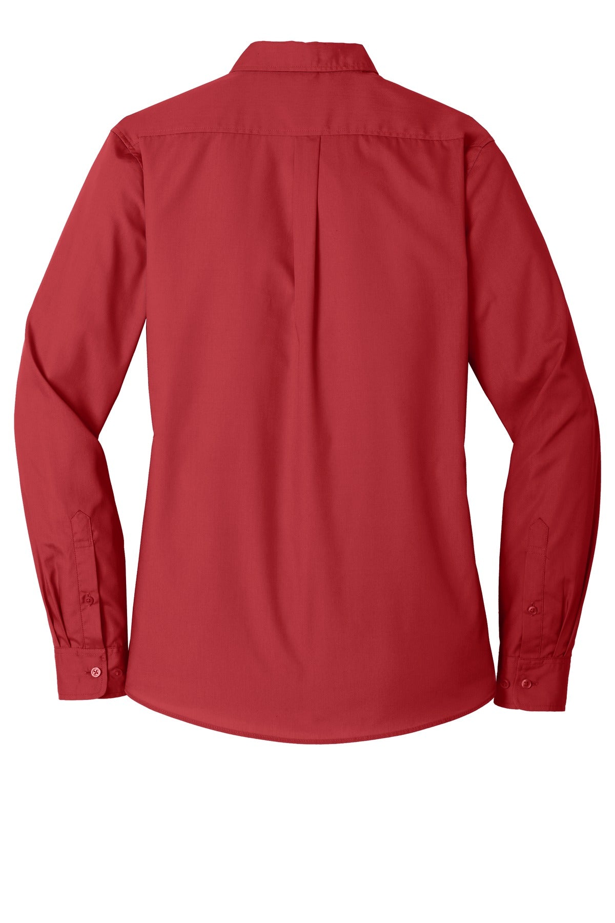 Port Authority Women's Long Sleeve Carefree Poplin Shirt. LW100