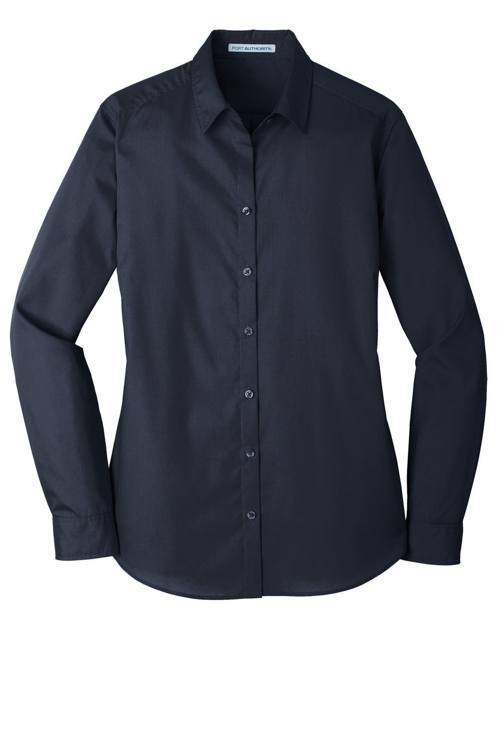 Port Authority Women's Long Sleeve Carefree Poplin Shirt. LW100