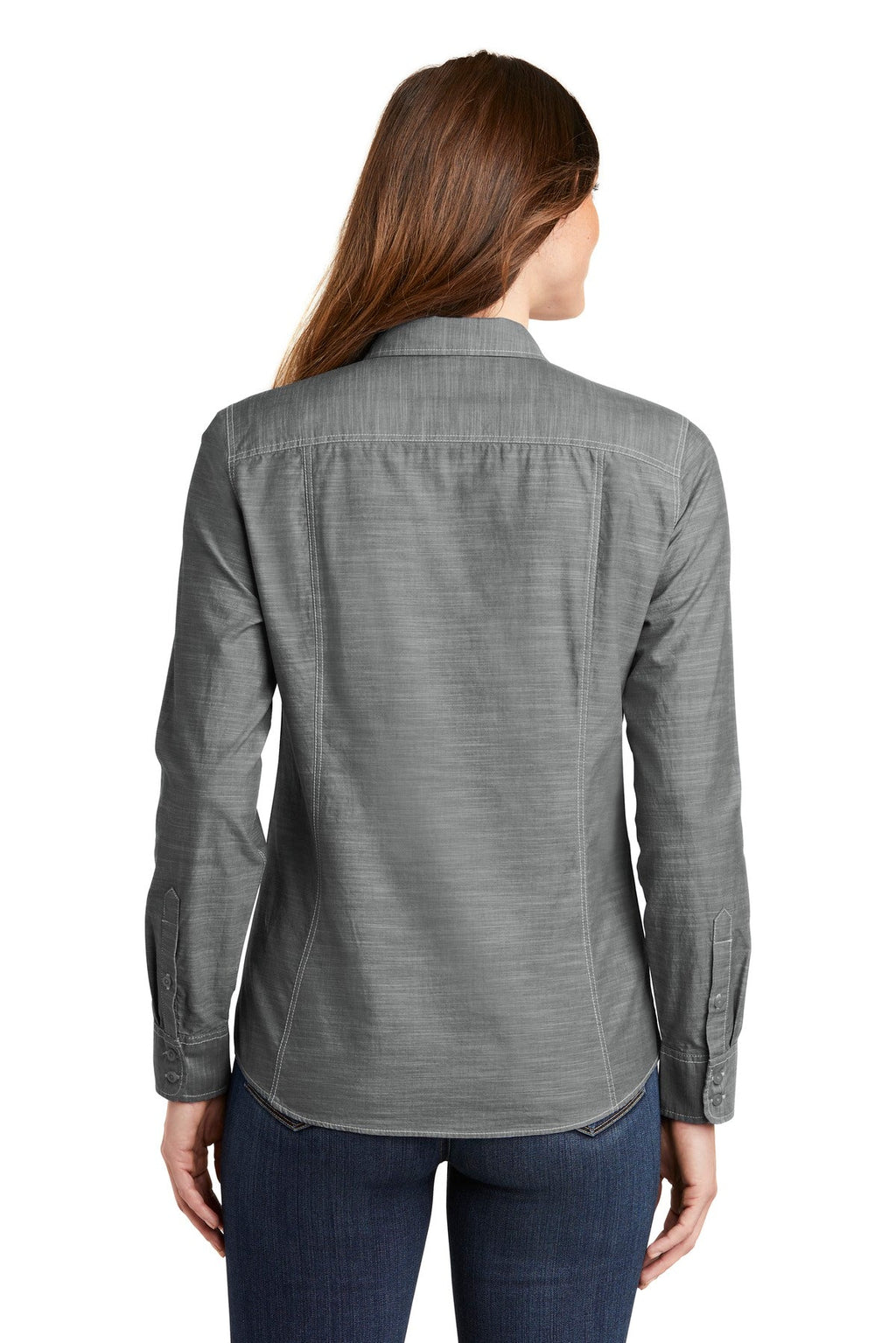 Port Authority Women's Slub Chambray Shirt. LW380