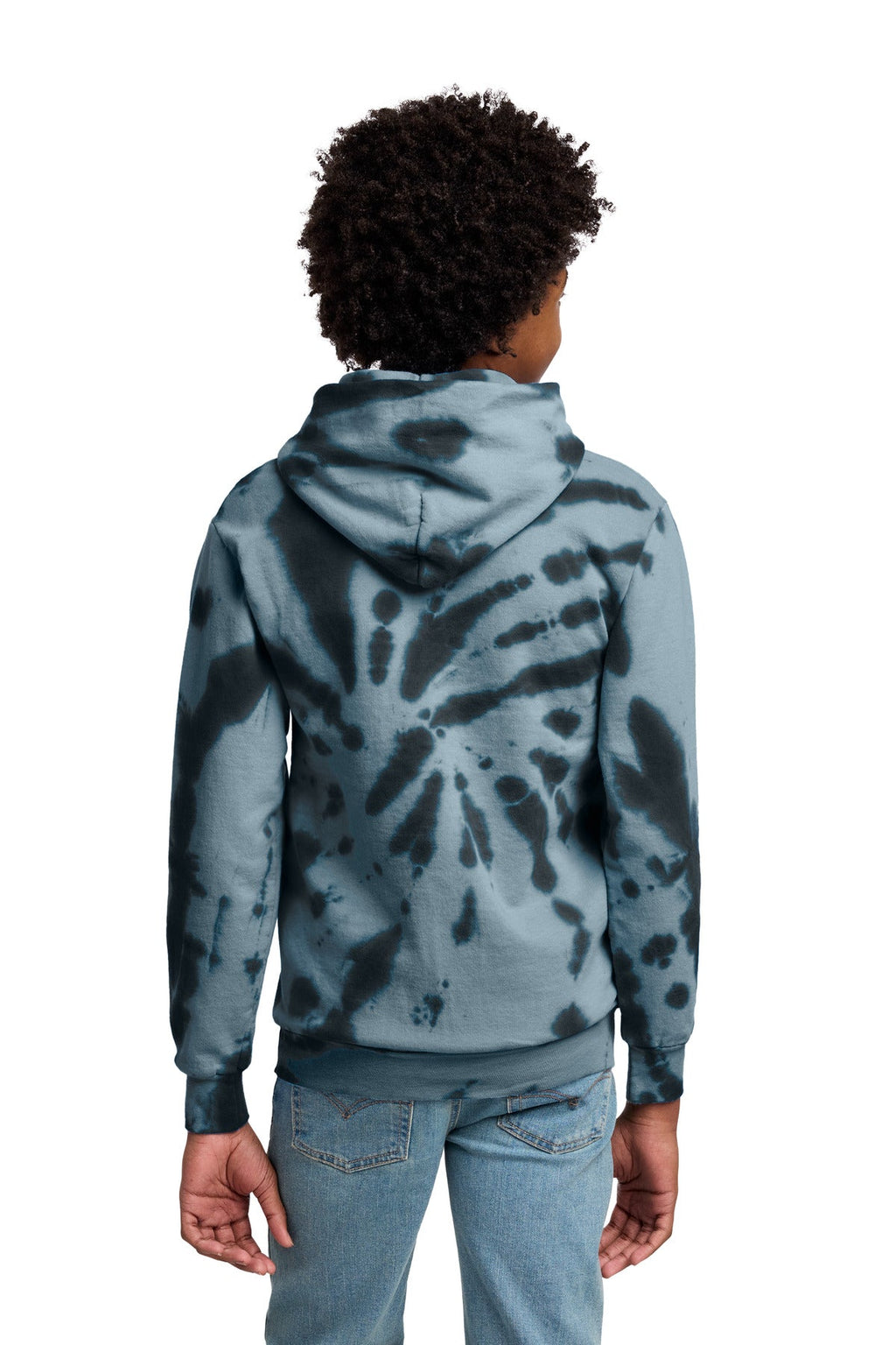 Port & Co Youth Tie-Dye Pullover Hooded Sweatshirt. PC146Y