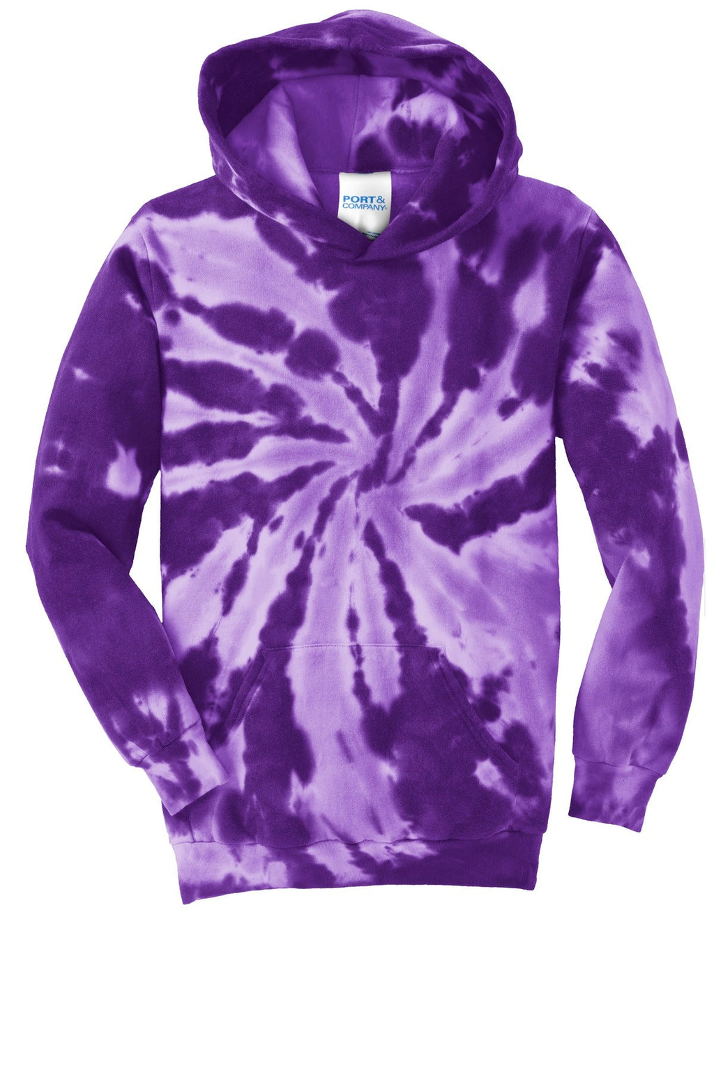 Port & Co Youth Tie-Dye Pullover Hooded Sweatshirt. PC146Y
