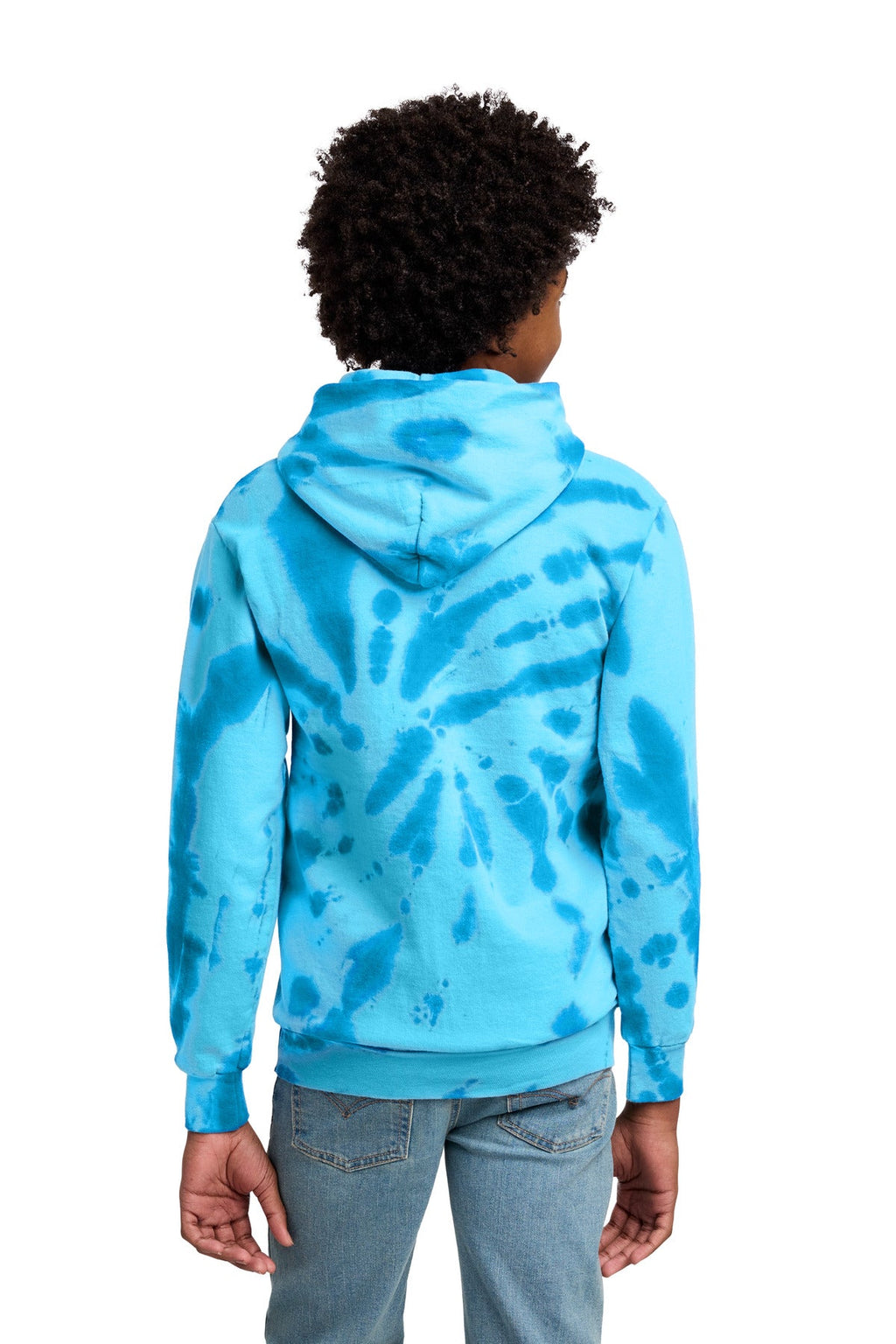 Port & Co Youth Tie-Dye Pullover Hooded Sweatshirt. PC146Y