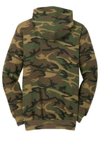 Port & Co Core Fleece Camo Pullover Hooded Sweatshirt. PC78HC