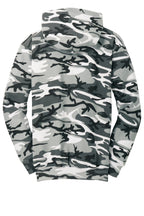 Port & Co Core Fleece Camo Pullover Hooded Sweatshirt. PC78HC