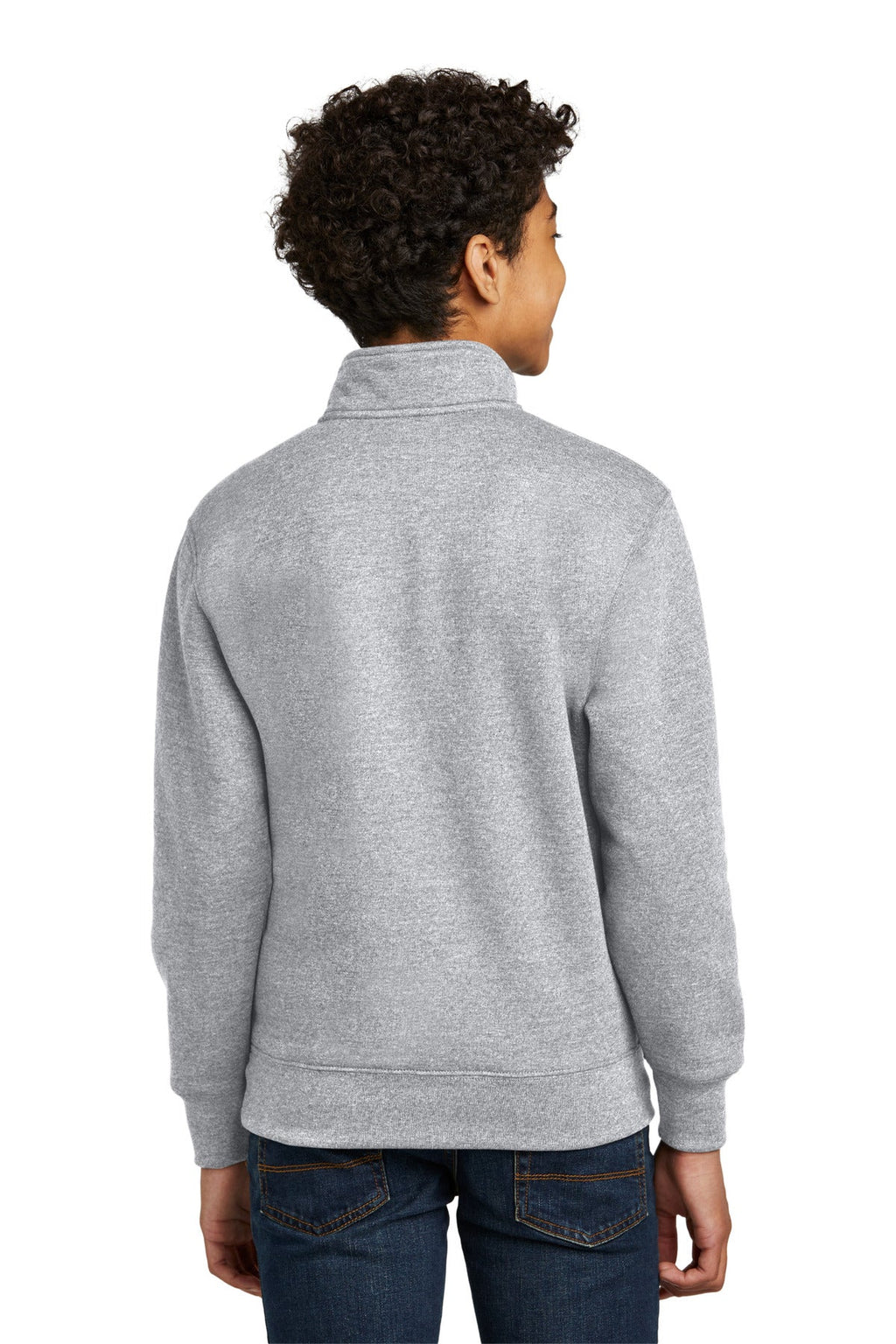 Port & Co Youth Core Fleece 1/4-Zip Pullover Sweatshirt PC78YQ