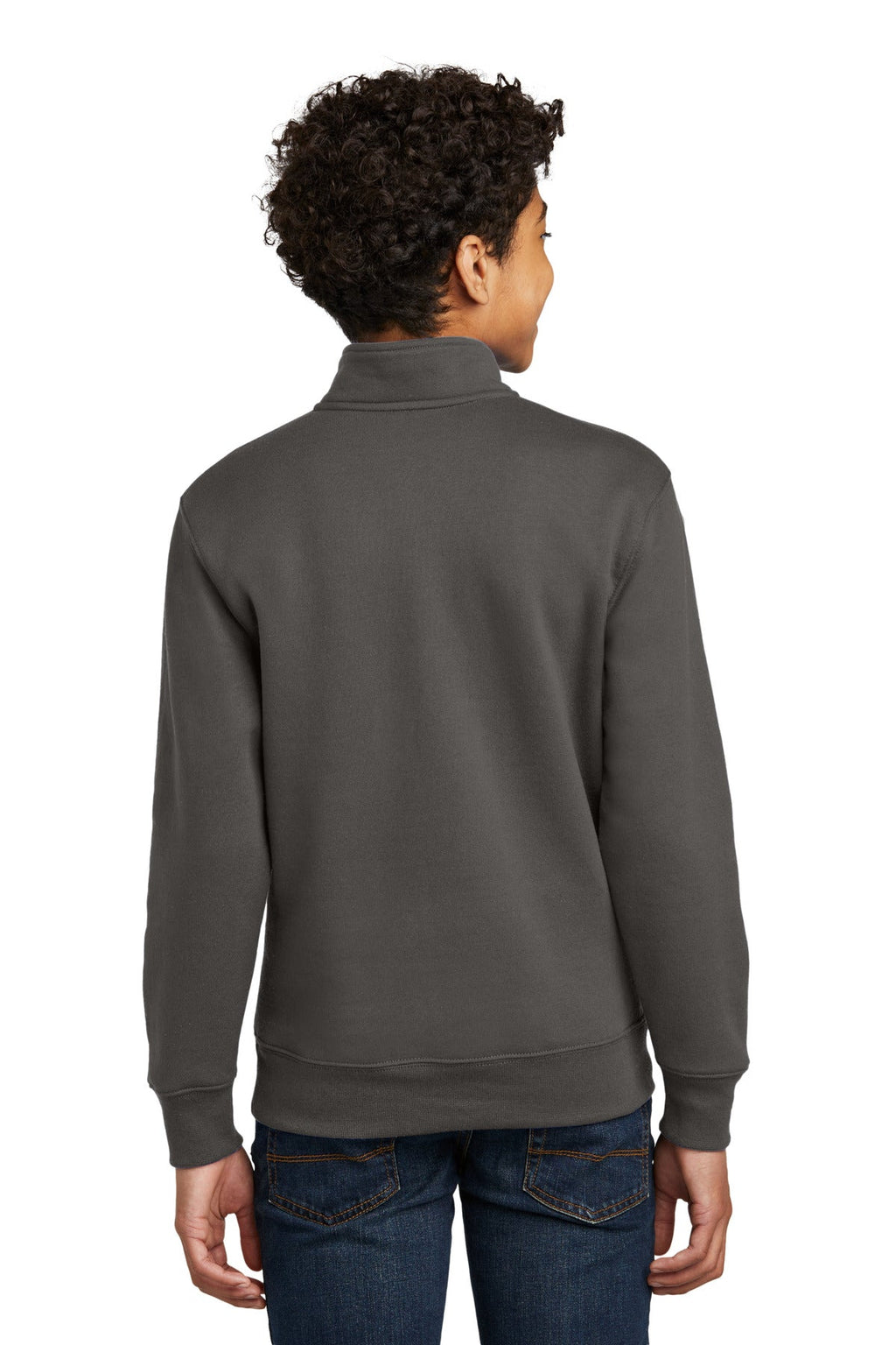 Port & Co Youth Core Fleece 1/4-Zip Pullover Sweatshirt PC78YQ