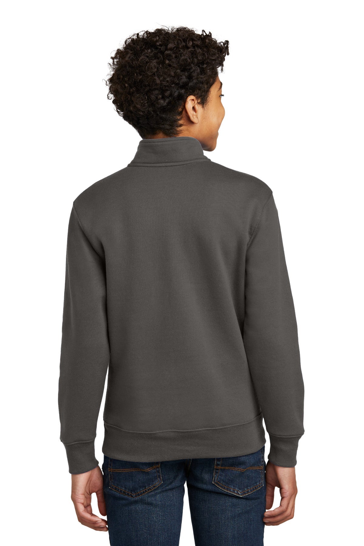 Port & Co Youth Core Fleece 1/4-Zip Pullover Sweatshirt PC78YQ