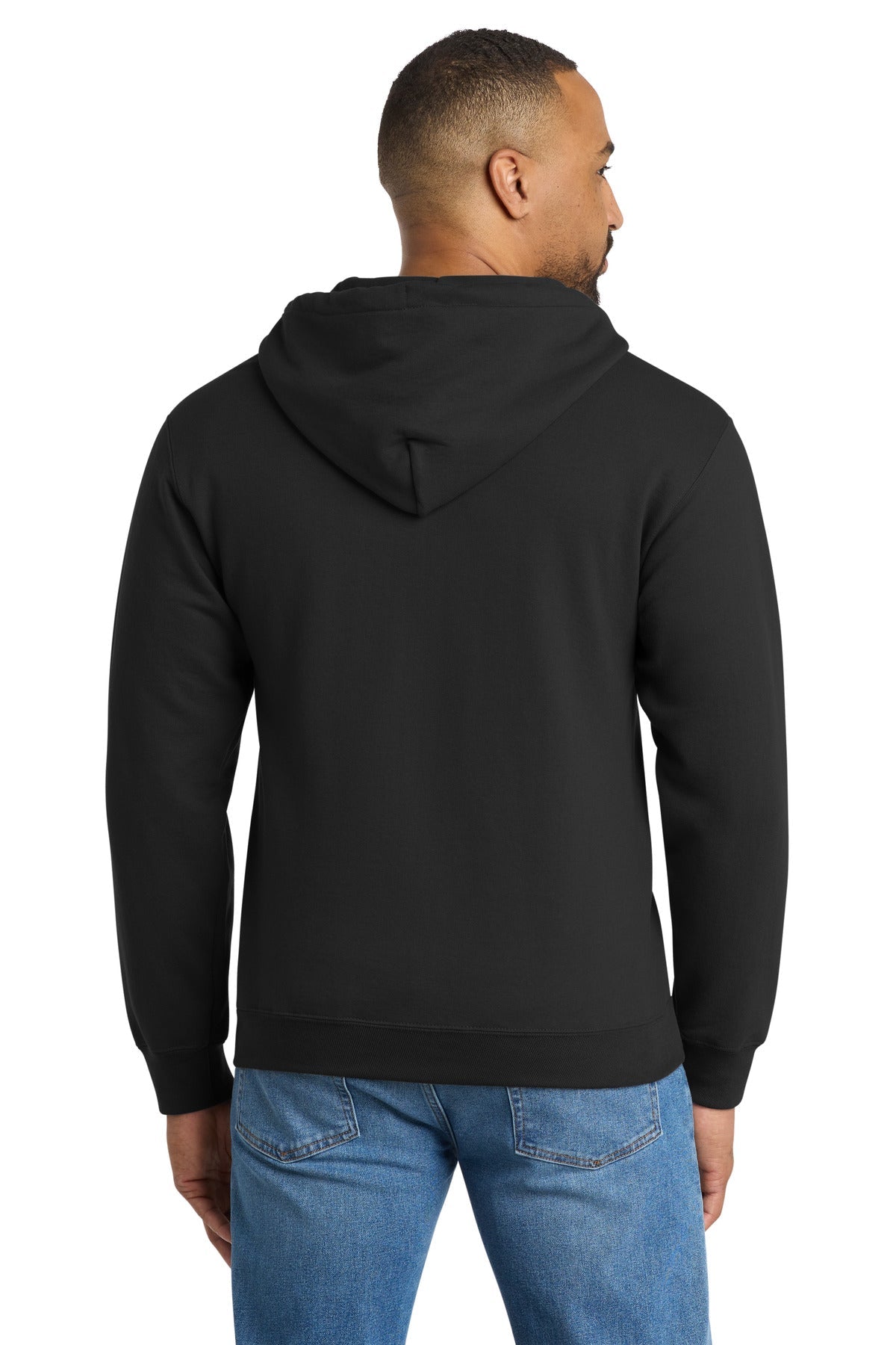 Port & Co Essential Fleece Full-Zip Hooded Sweatshirt.  PC90ZH