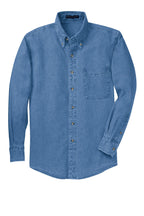 Port Authority Long Sleeve Denim Shirt. S600