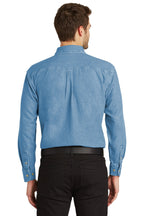 Port Authority Long Sleeve Denim Shirt. S600