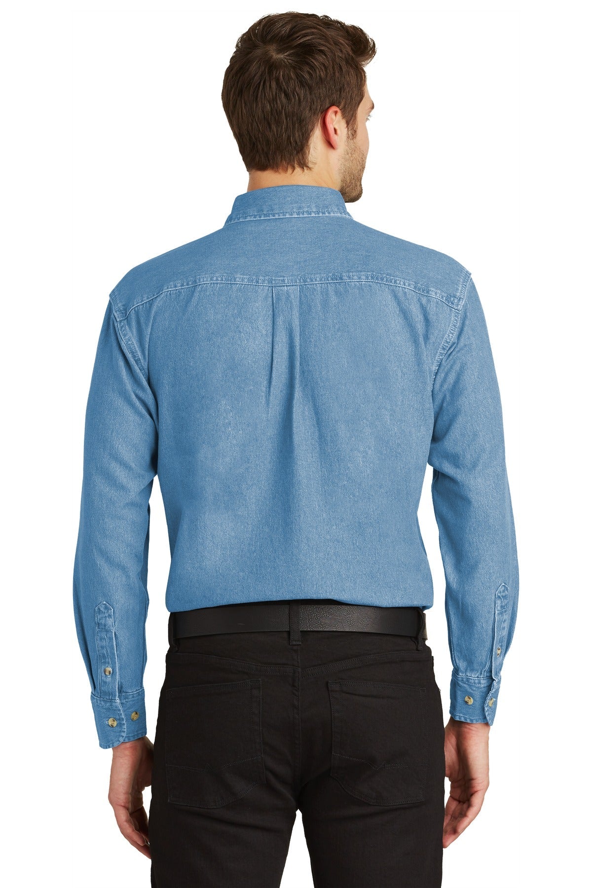 Port Authority Long Sleeve Denim Shirt. S600