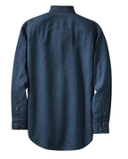 Port & Co Long Sleeve Value Denim Shirt. SP10