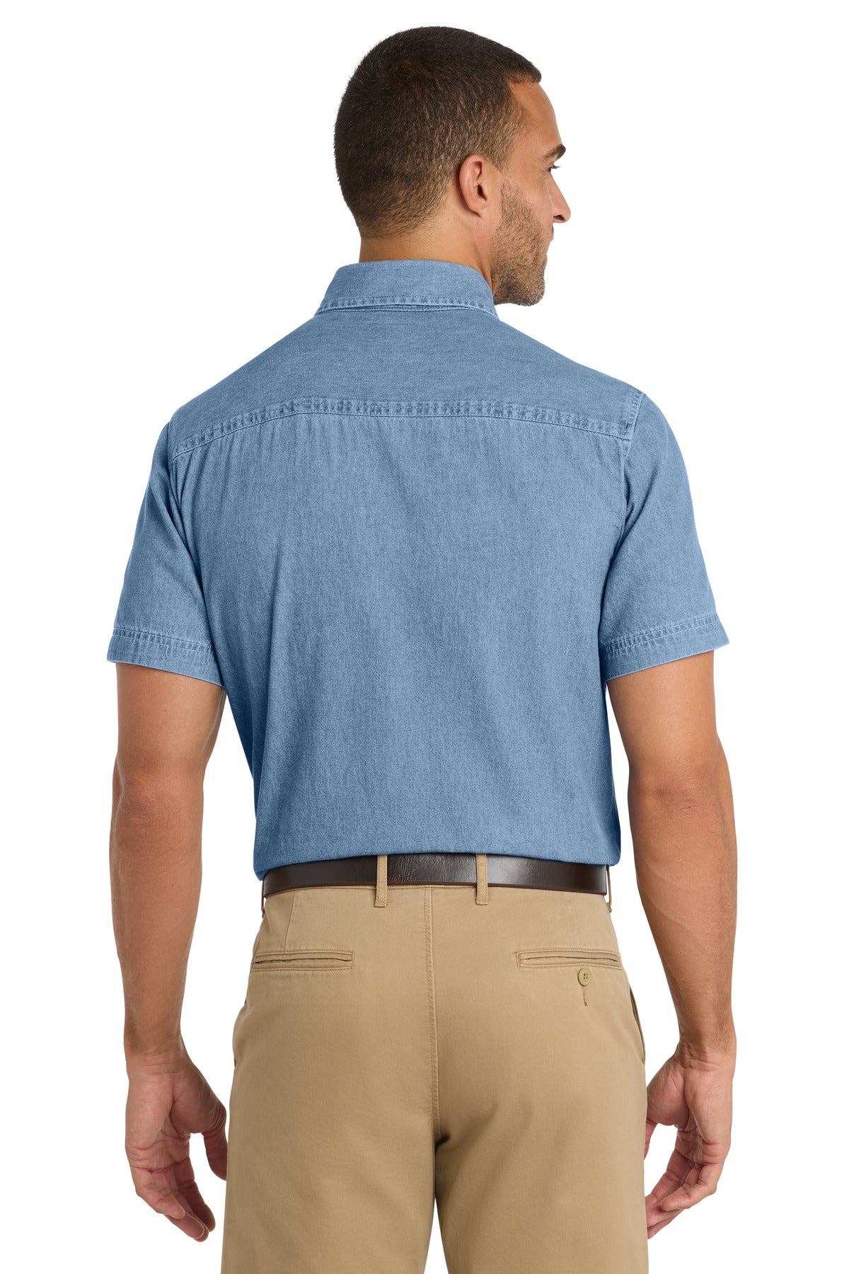 Port & Co Short Sleeve Value Denim Shirt. SP11