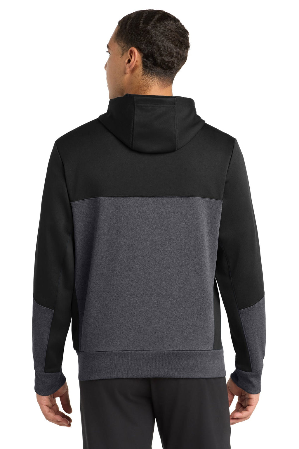 Sport-Tek Tech Fleece Colorblock Full-Zip Hooded Jacket. ST245