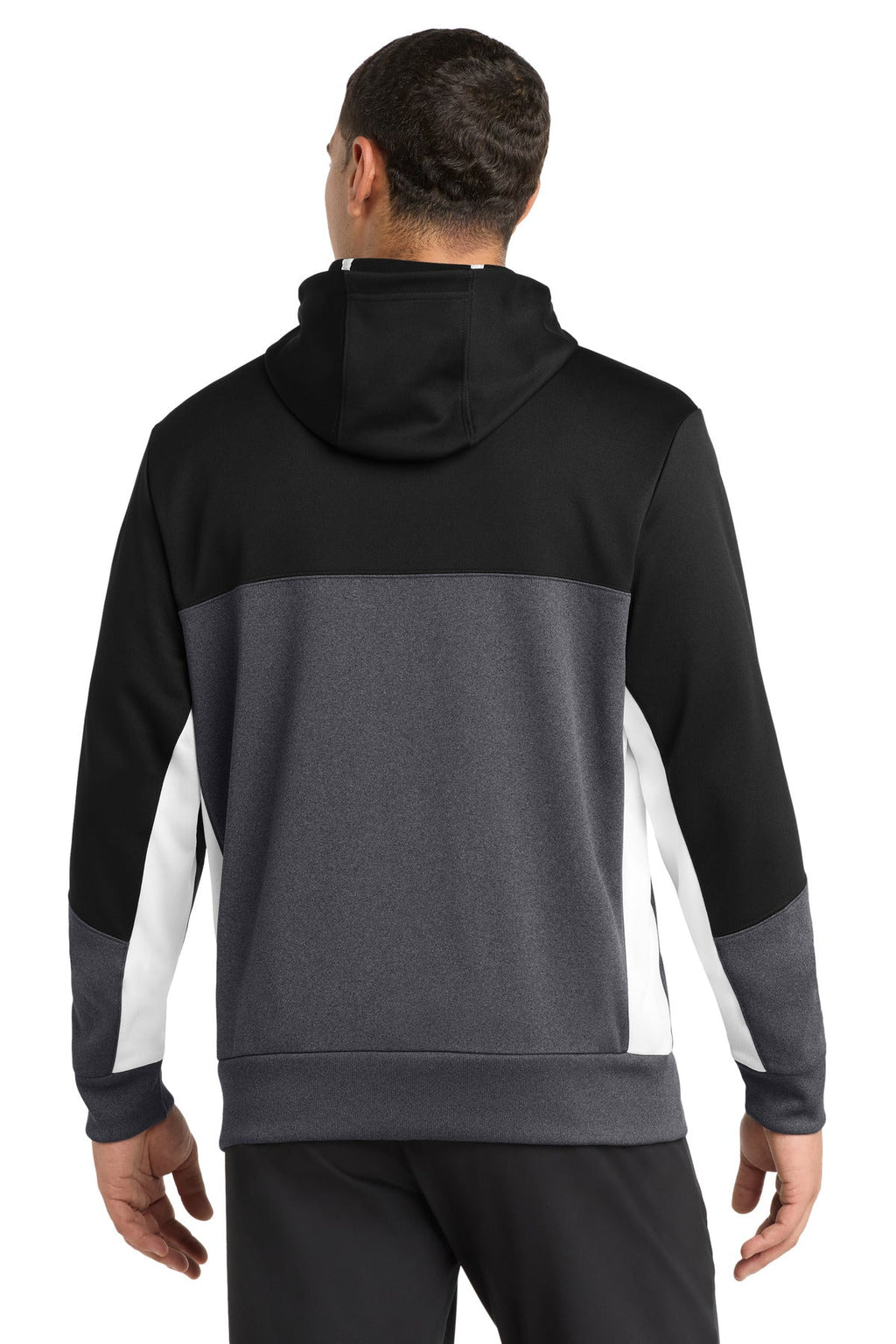 Sport-Tek Tech Fleece Colorblock Full-Zip Hooded Jacket. ST245