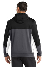 Sport-Tek Tech Fleece Colorblock Full-Zip Hooded Jacket. ST245