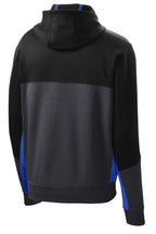 Sport-Tek Tech Fleece Colorblock Full-Zip Hooded Jacket. ST245