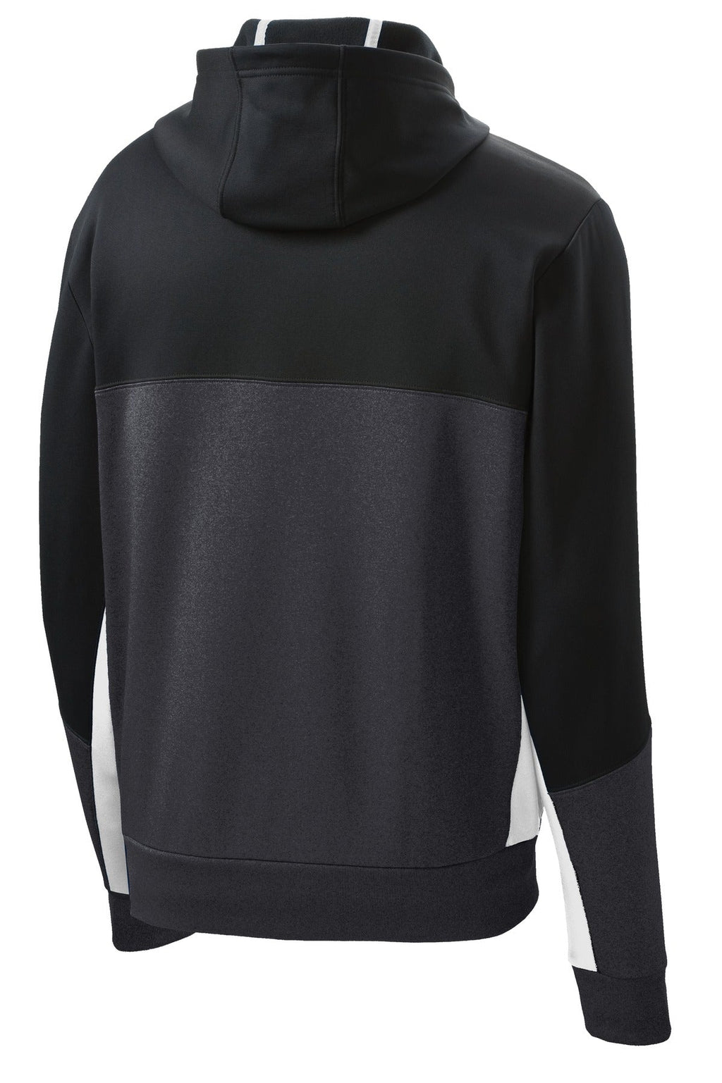 Sport-Tek Tech Fleece Colorblock Full-Zip Hooded Jacket. ST245