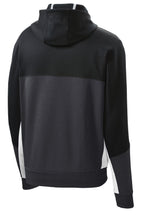 Sport-Tek Tech Fleece Colorblock Full-Zip Hooded Jacket. ST245