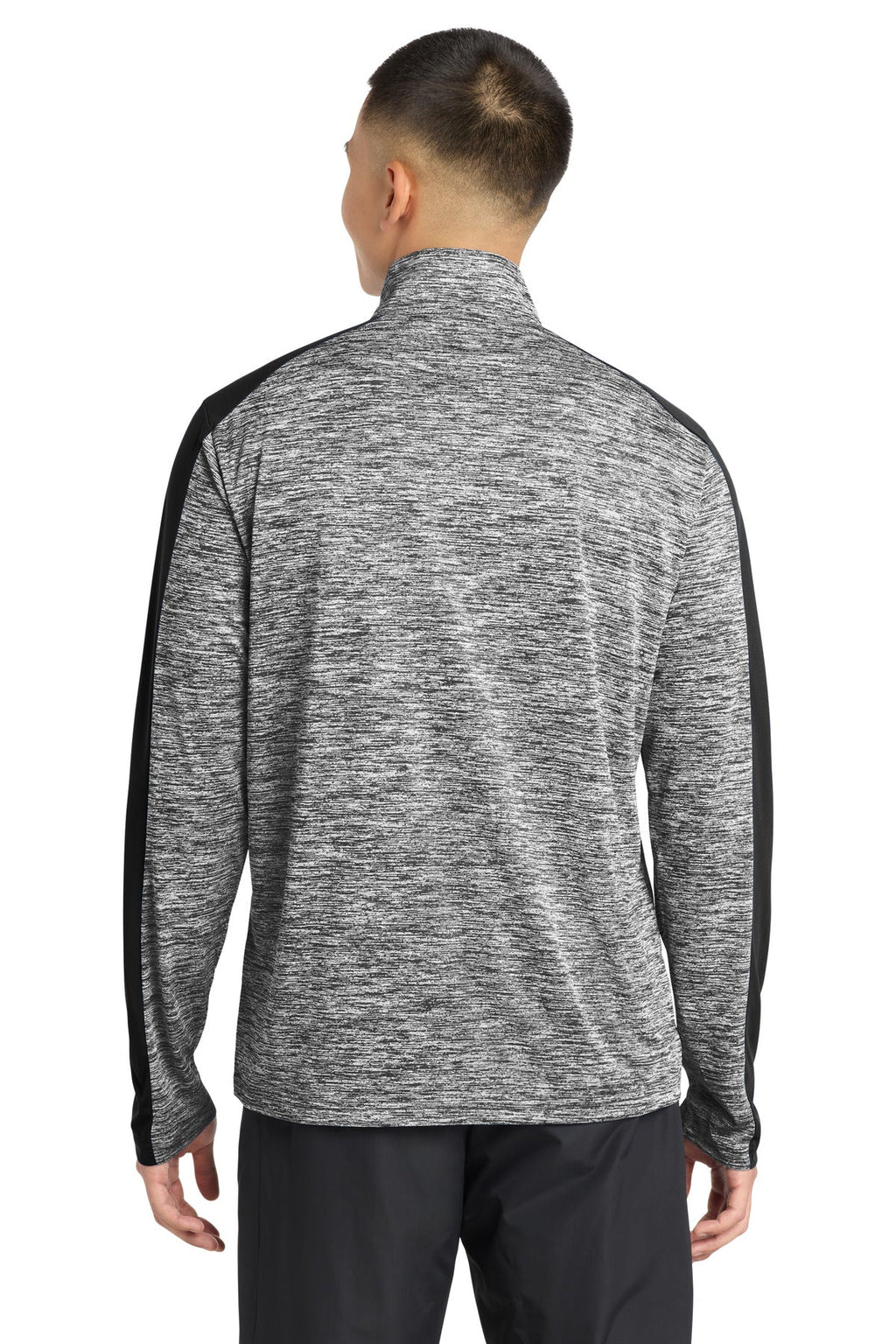 Sport-Tek PosiCharge Electric Heather Colorblock 1/4-Zip Pullover. ST397