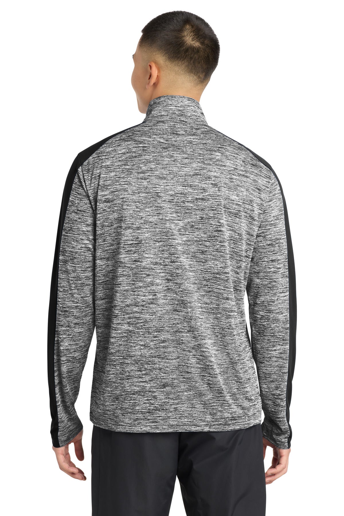 Sport-Tek PosiCharge Electric Heather Colorblock 1/4-Zip Pullover. ST397