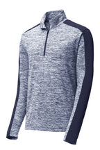 Sport-Tek PosiCharge Electric Heather Colorblock 1/4-Zip Pullover. ST397