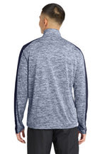 Sport-Tek PosiCharge Electric Heather Colorblock 1/4-Zip Pullover. ST397