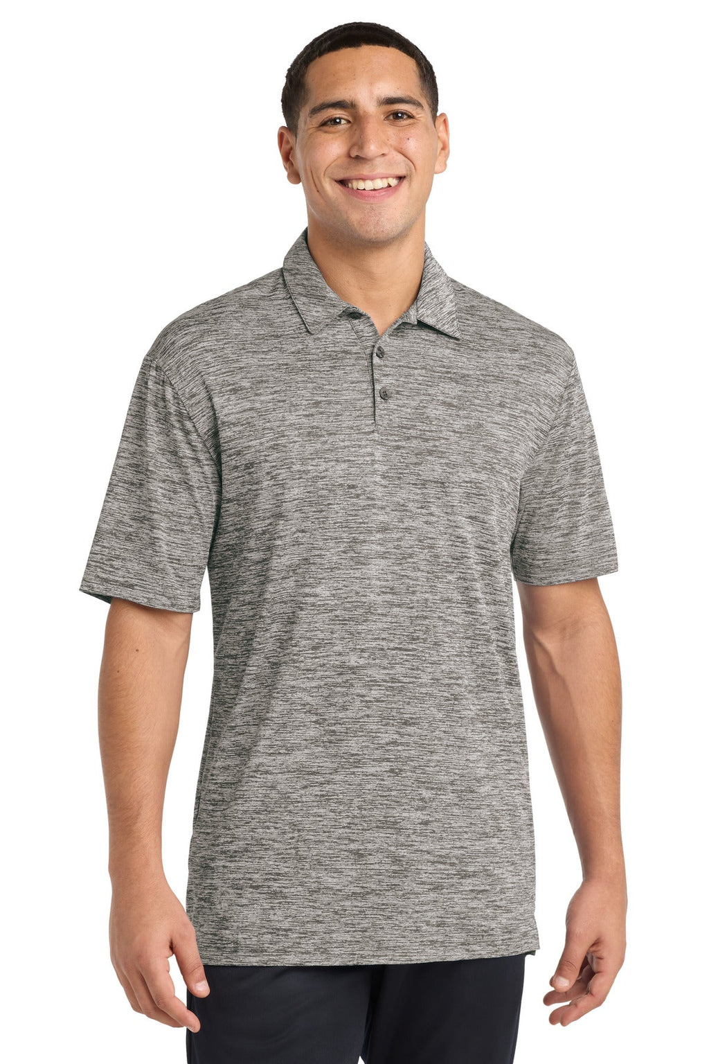 Sport-Tek  PosiCharge  Electric Heather Polo. ST590
