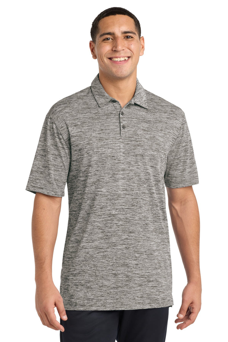 Sport-Tek  PosiCharge  Electric Heather Polo. ST590