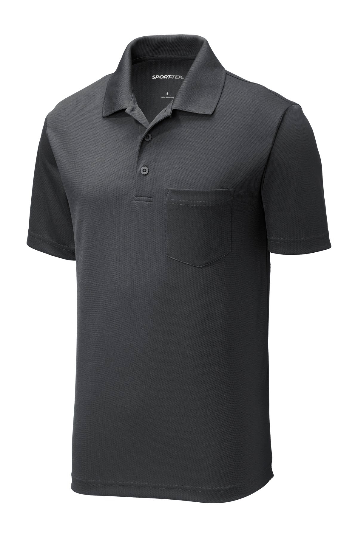 Sport-Tek  PosiCharge  RacerMesh  Pocket Polo. ST640P