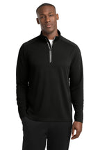 Sport-Tek Sport-Wick Textured 1/4-Zip Pullover.  ST860